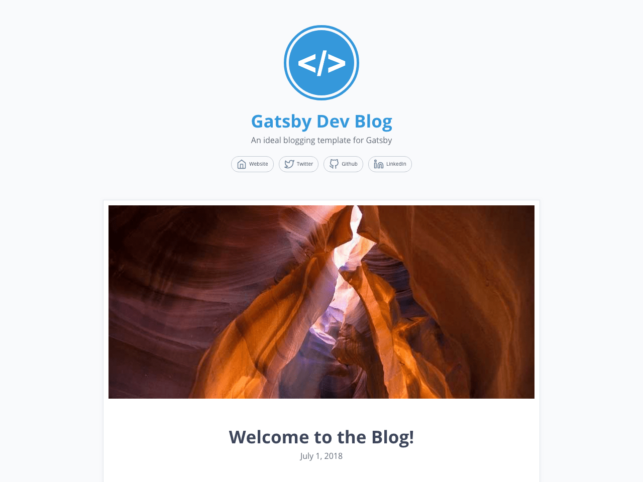 Gatsby DevBlog