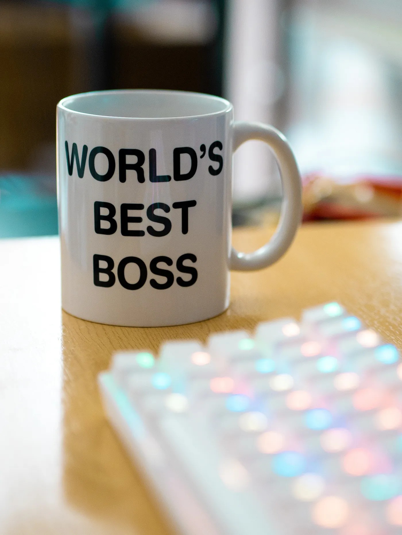 Worlds best boss coffee mug