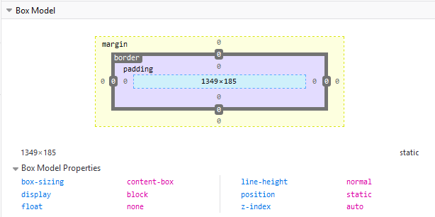 Firefox Box Model Example