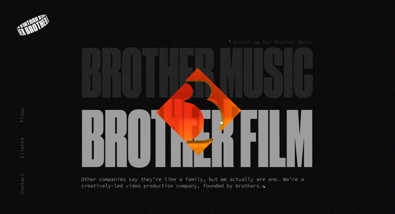 Brother Film Co Landing Page