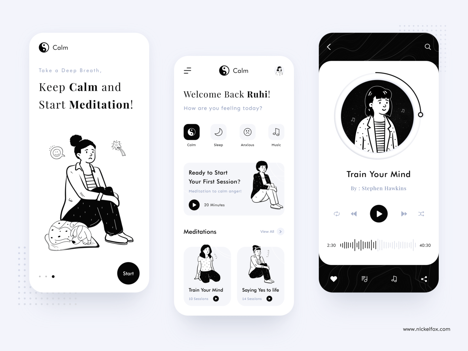 Calm App UI