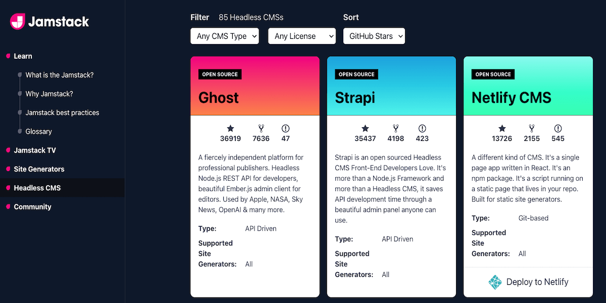 Evaluating Headless CMS Options