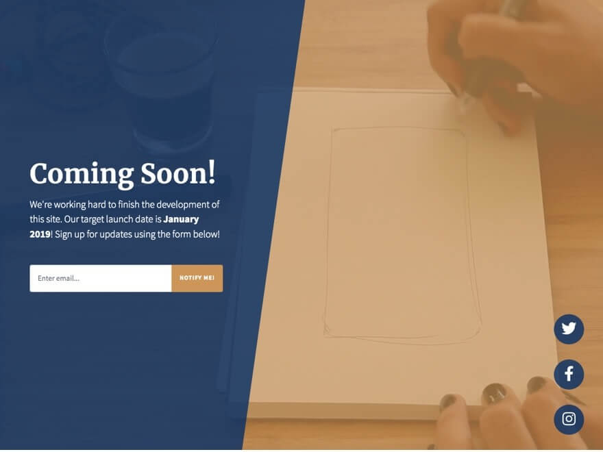 Coming Soon Landing Template