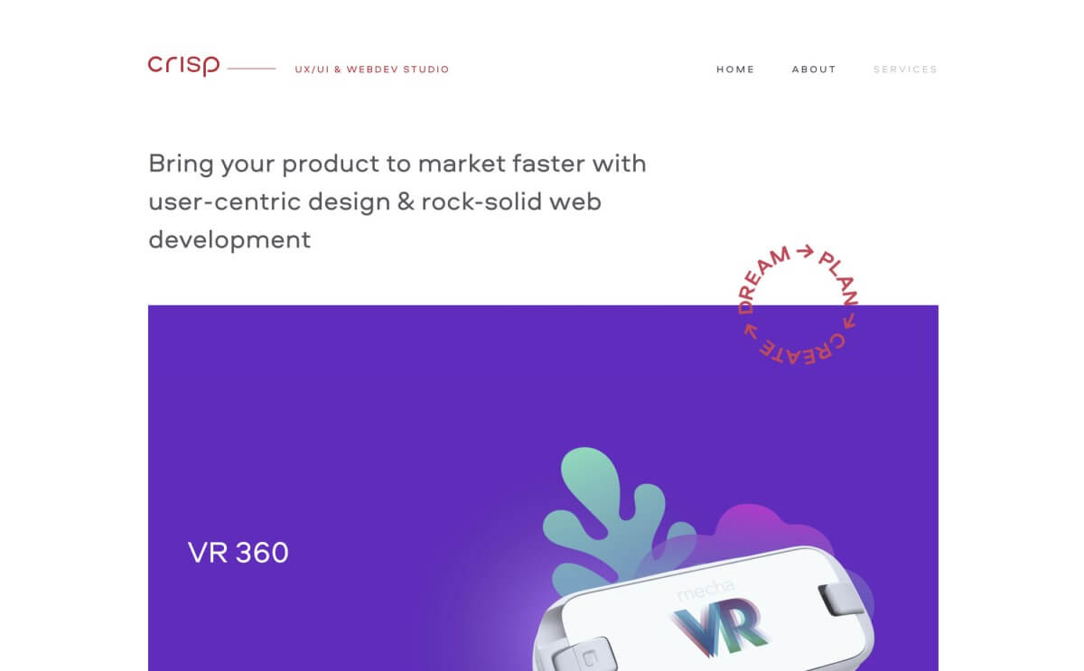 Crisp Studio Landing Page