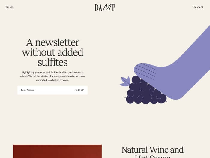 DAMP Landing Page