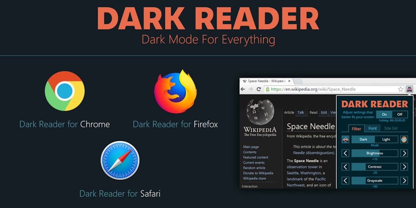 Dark Reader Extension