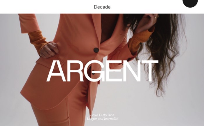 Decade Landing Page
