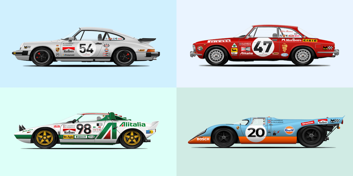 Draw your favourite cars example