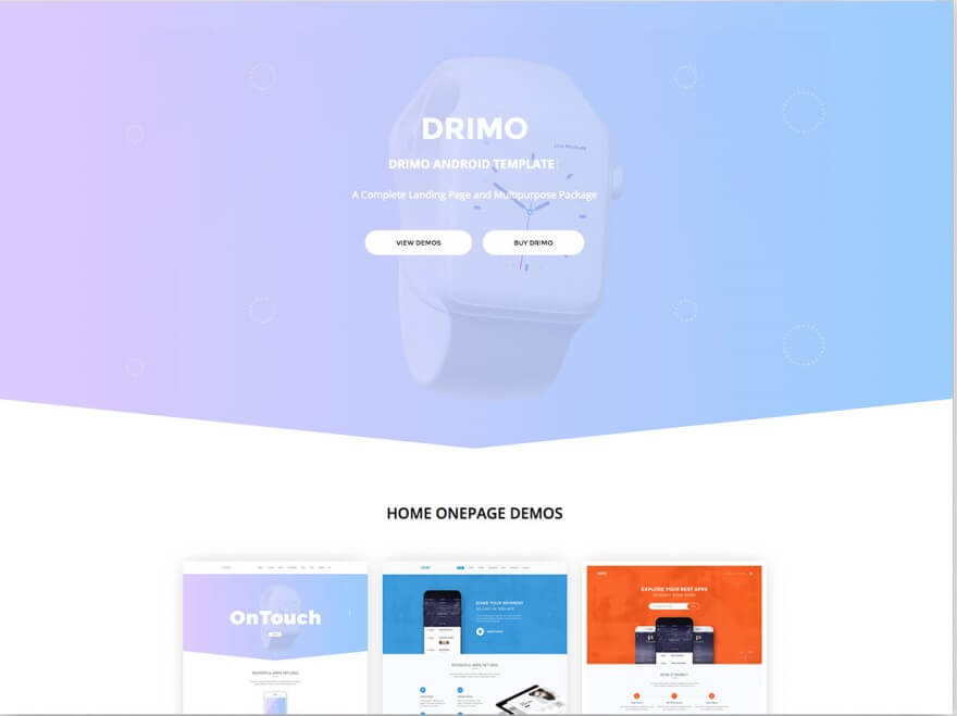 Drimo Landing Template