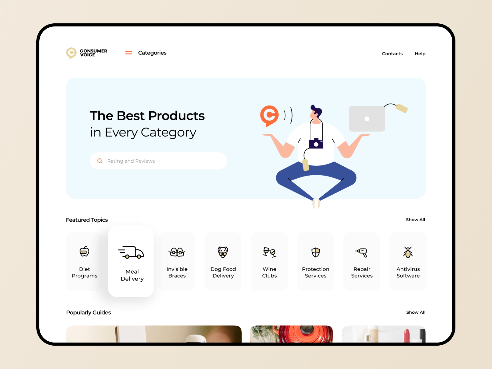 eCommerce Illustration UI