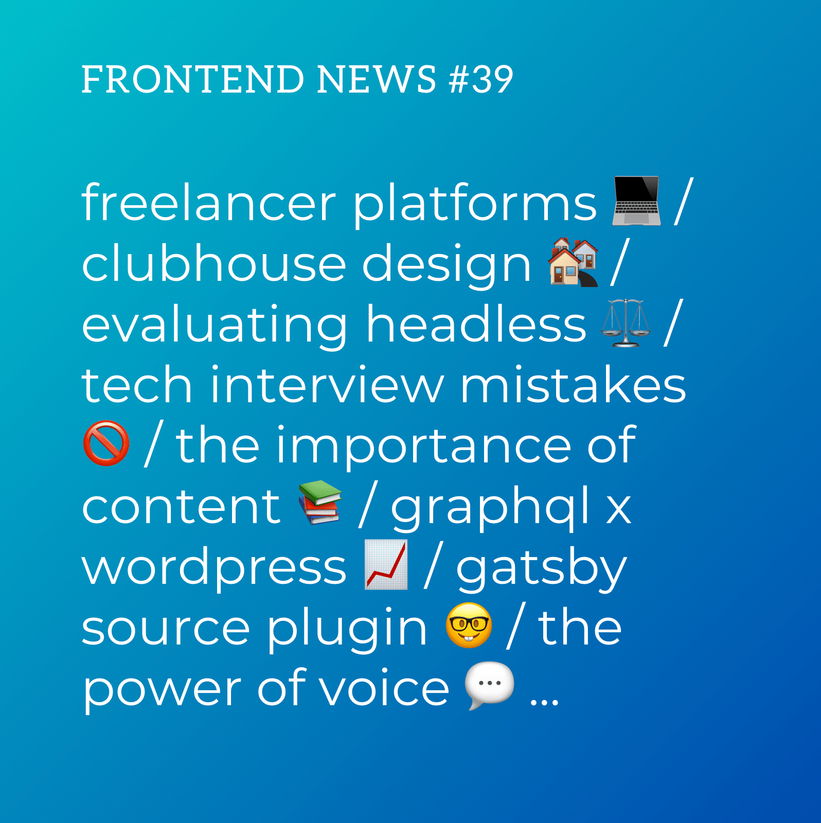 Frontend News #39