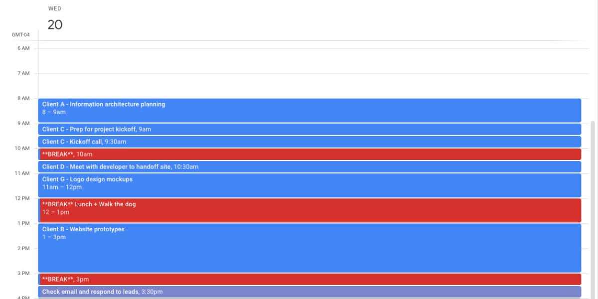 Day Planner Example