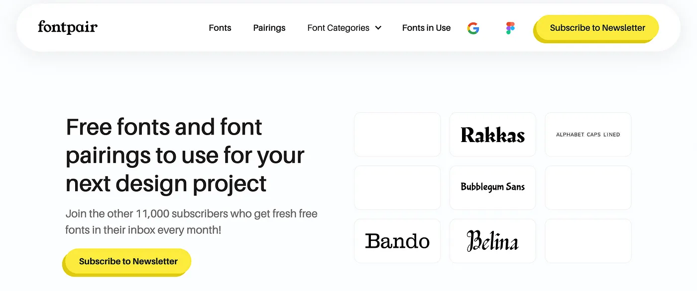 Fontpair banner