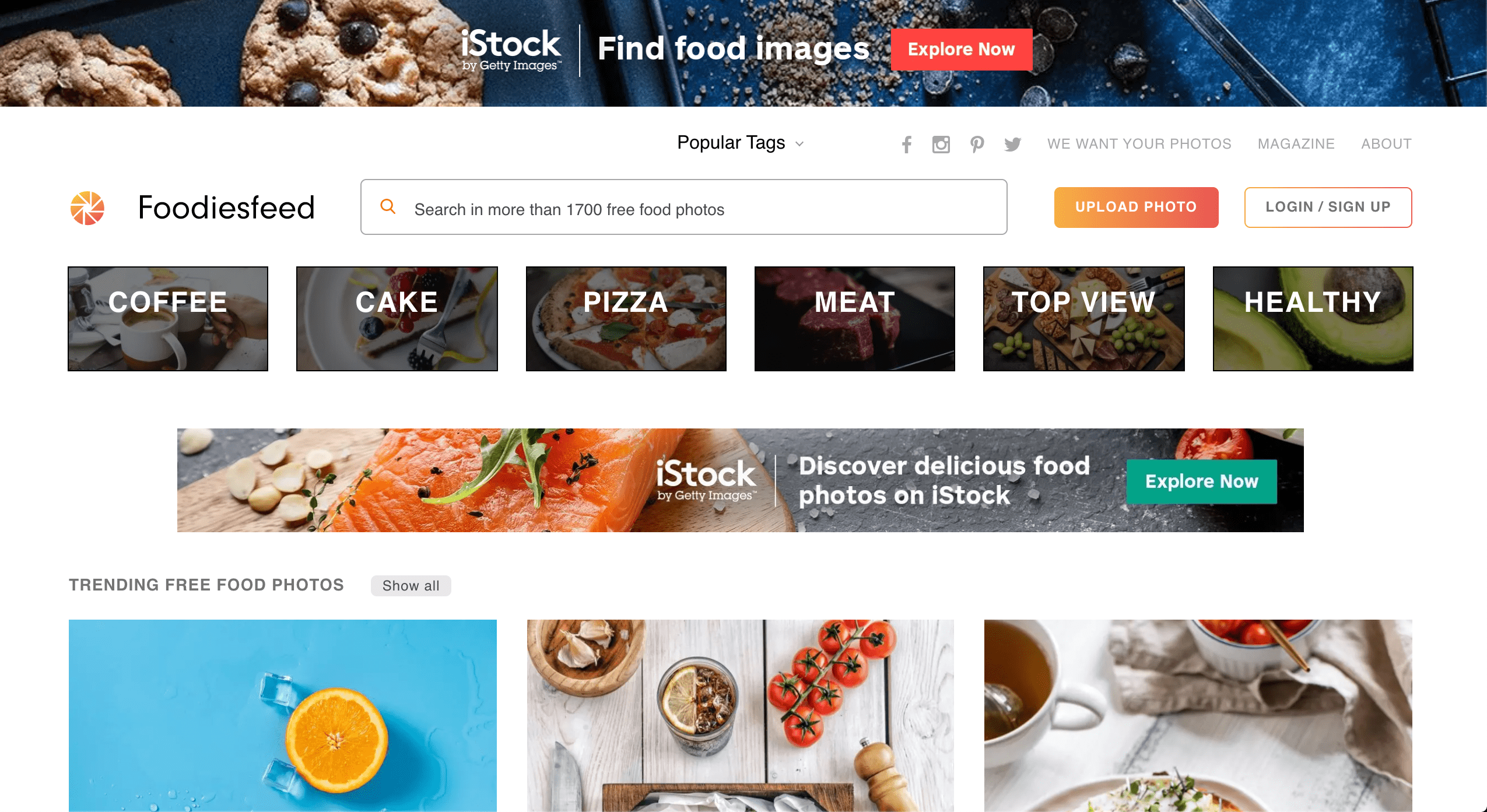 FoodiesFeed Website