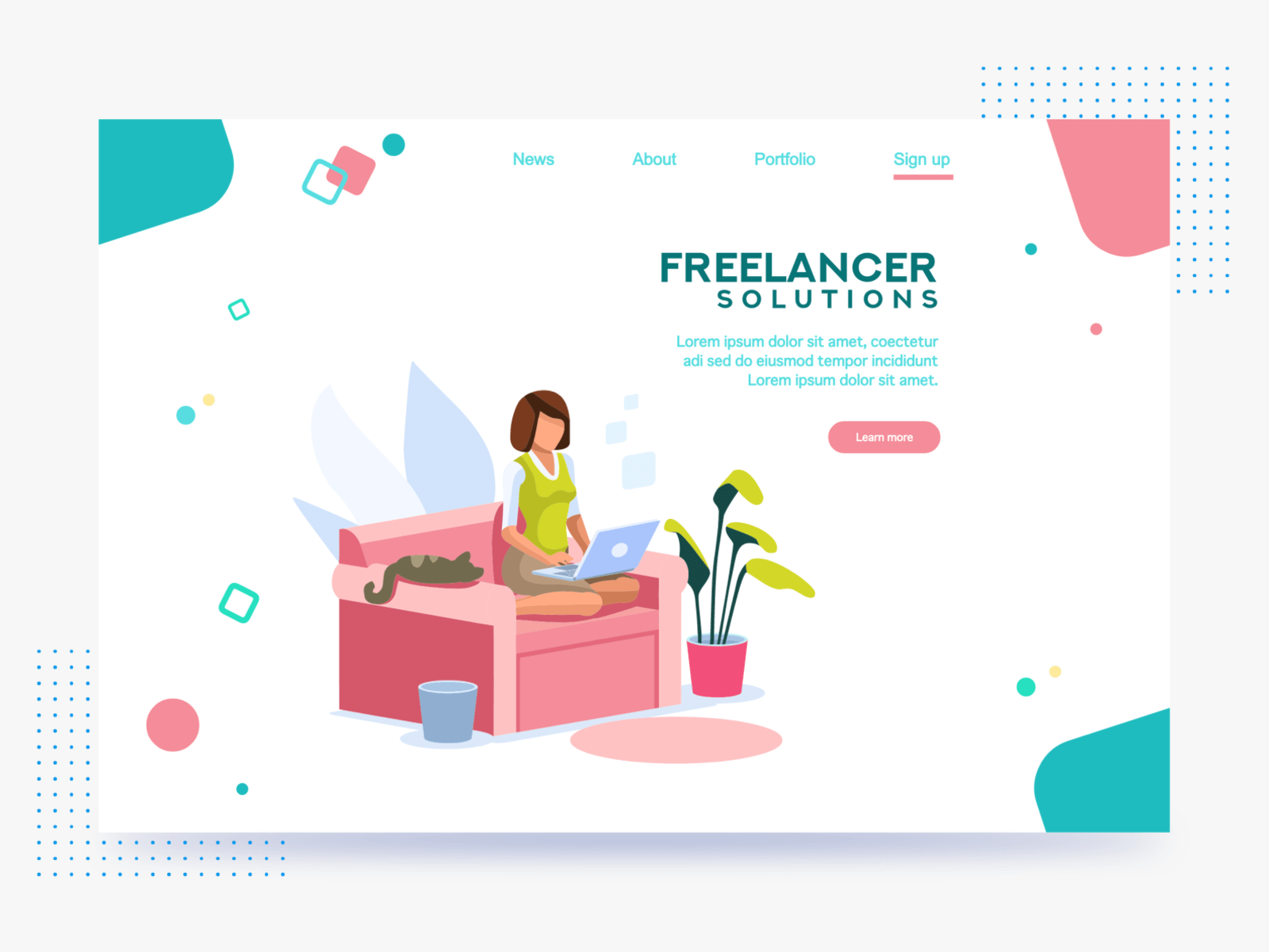 Freelance Portfolio UI Design