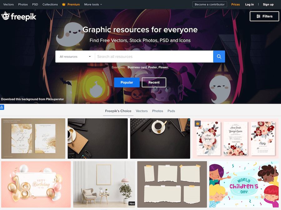 Freepik Website