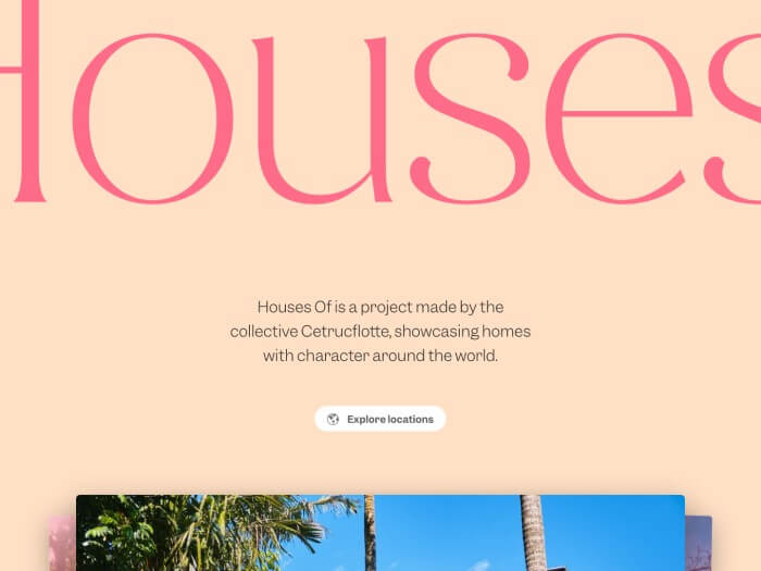 Houses Of Landing Page