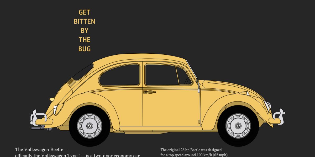 VW Beetle Ad Design