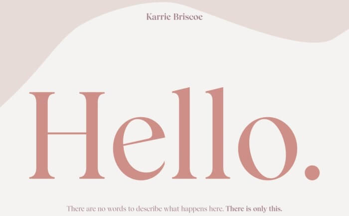 Karrie Briscoe Landing Page