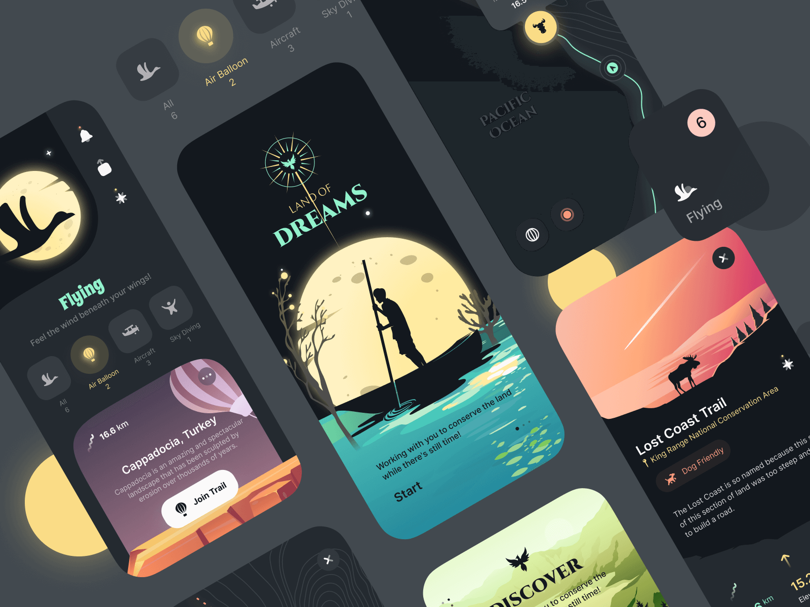 Land of Dreams App UI