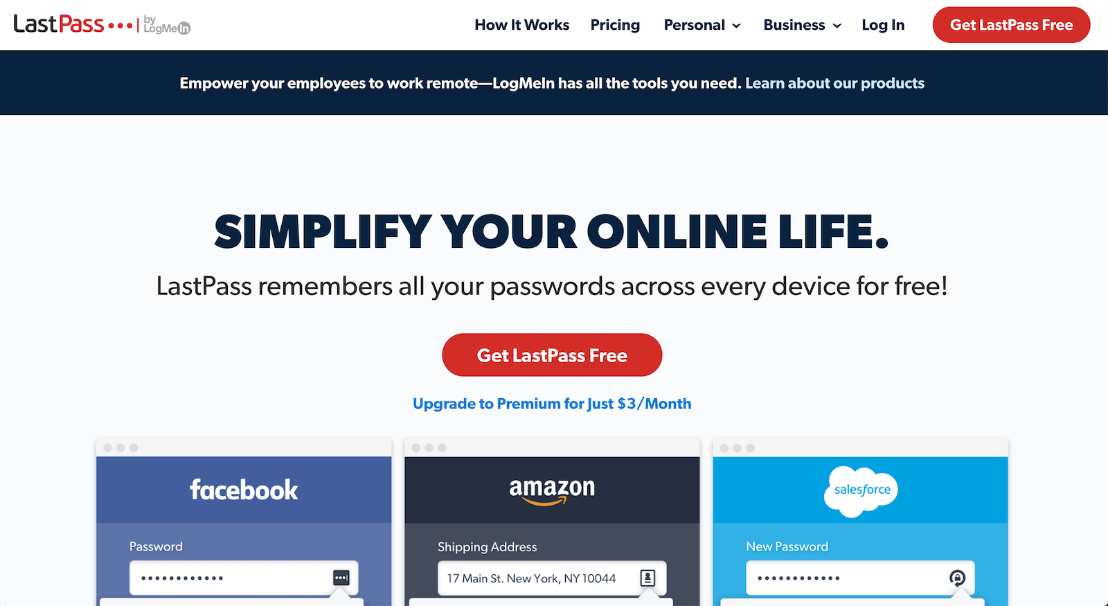 LastPass Website