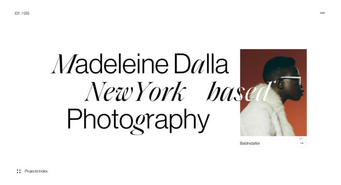 Madeleine Dalla Landing Page