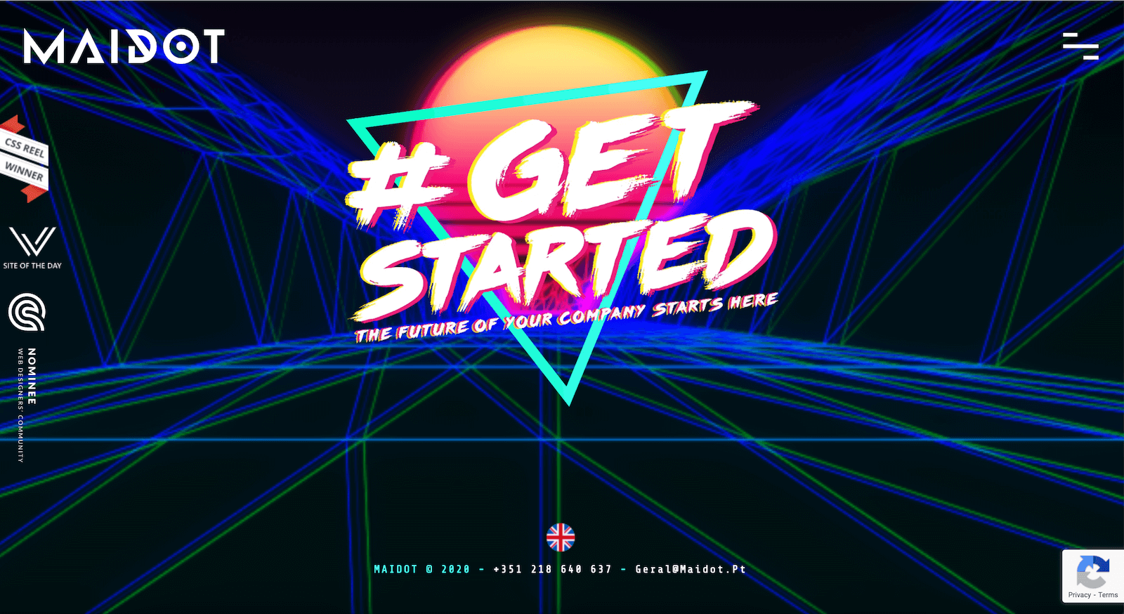 MAIDOT Landing Page