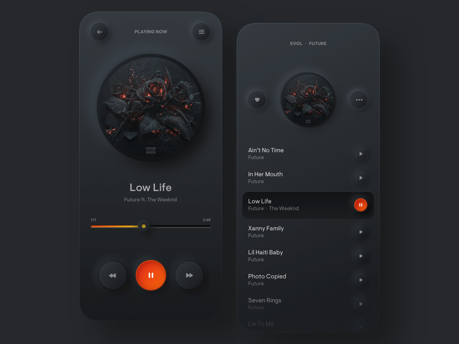 Simple Music Player UI