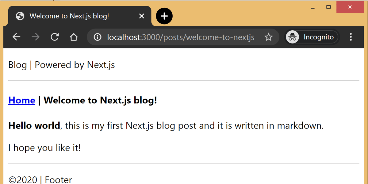 Next.js Blog Demo