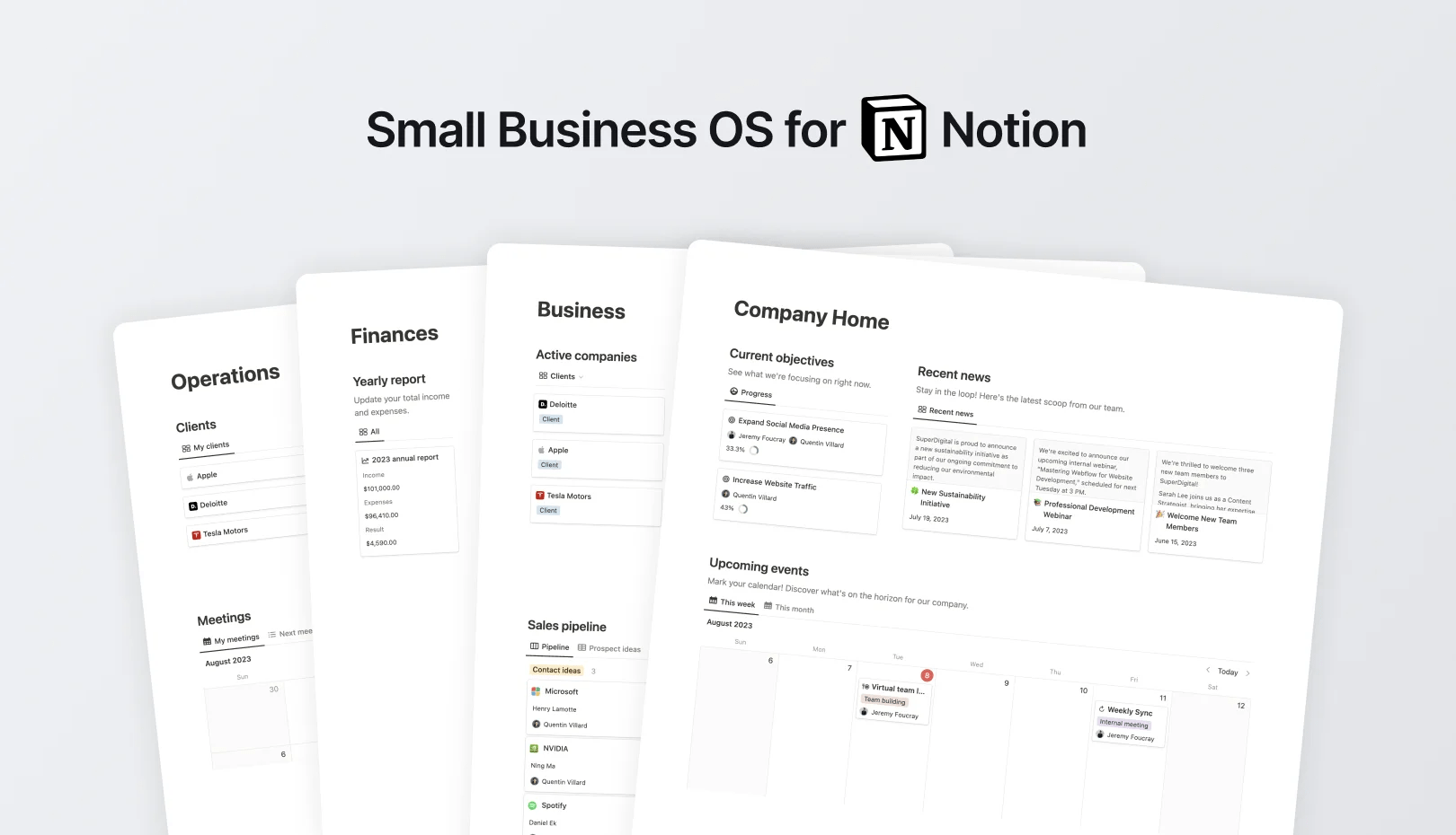 Notion Small Business OS