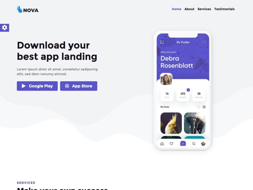 Nova Landing Template