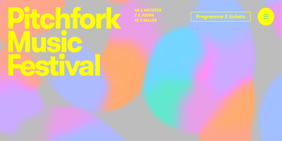 Pitchfork Music Festival 2021 Website