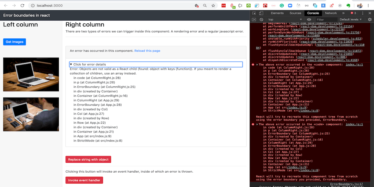 React Error Handling