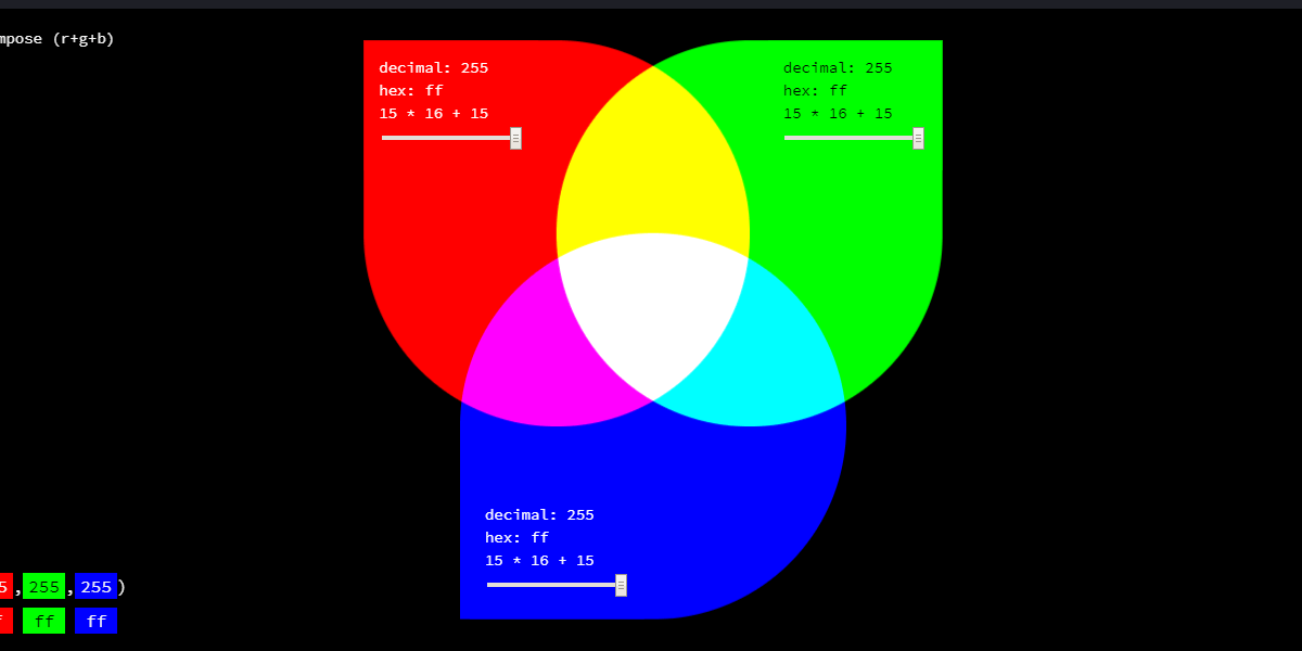 RGB vs HEX