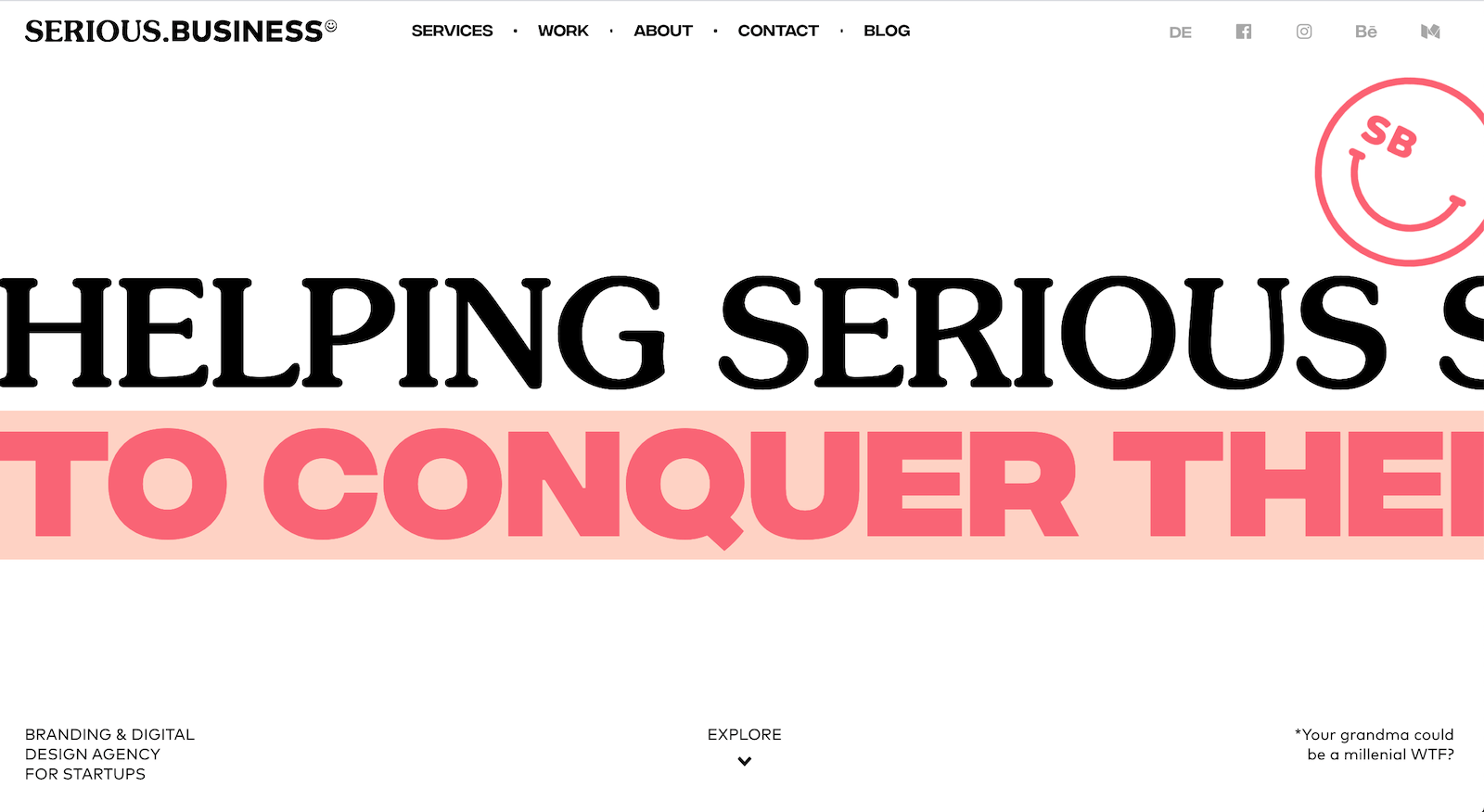 Serious Business Landing Page