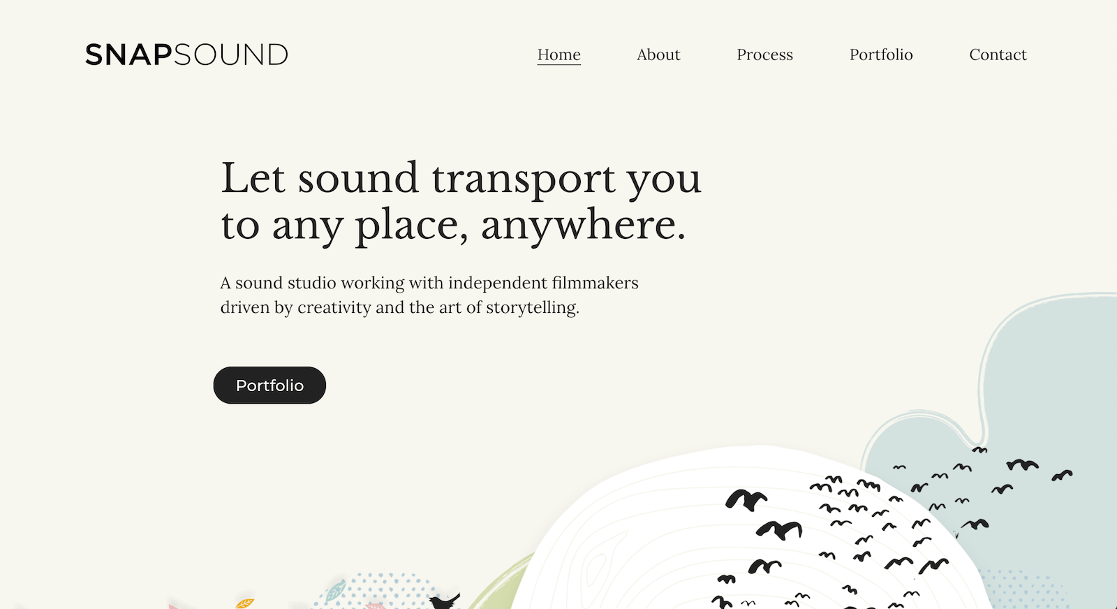 SNAPSOUND Landing Page