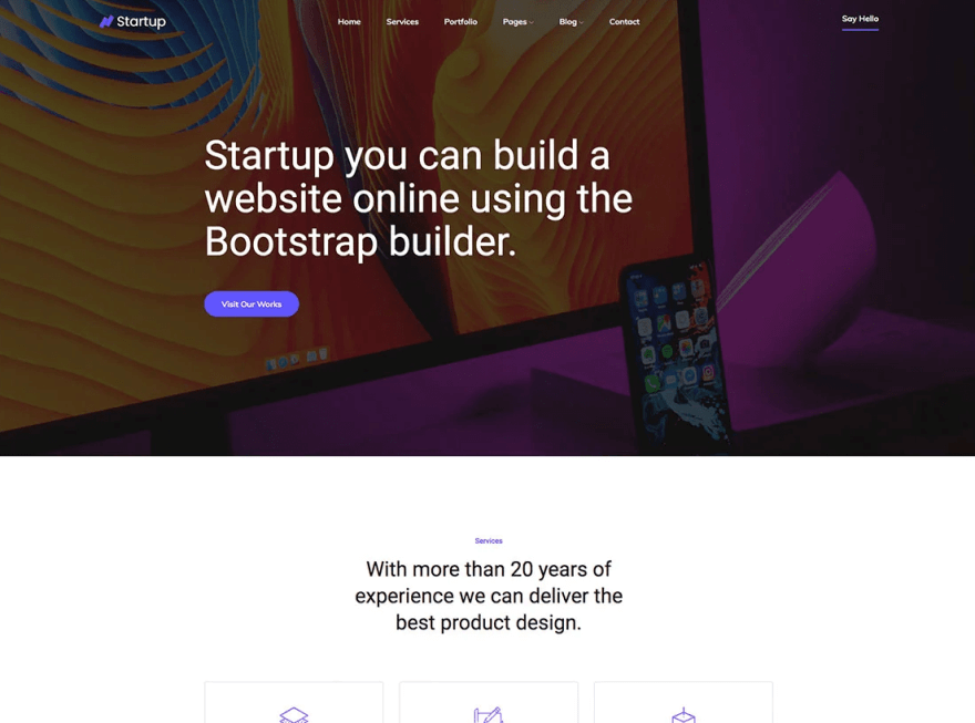 Startup Landing Page Template