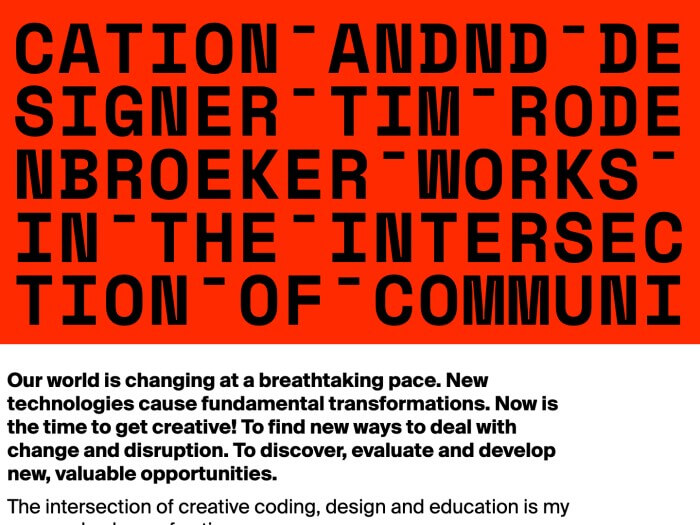Tim Rodenbroeker Landing Page