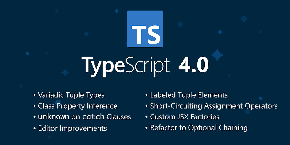 Announcing TypeScript 4.0