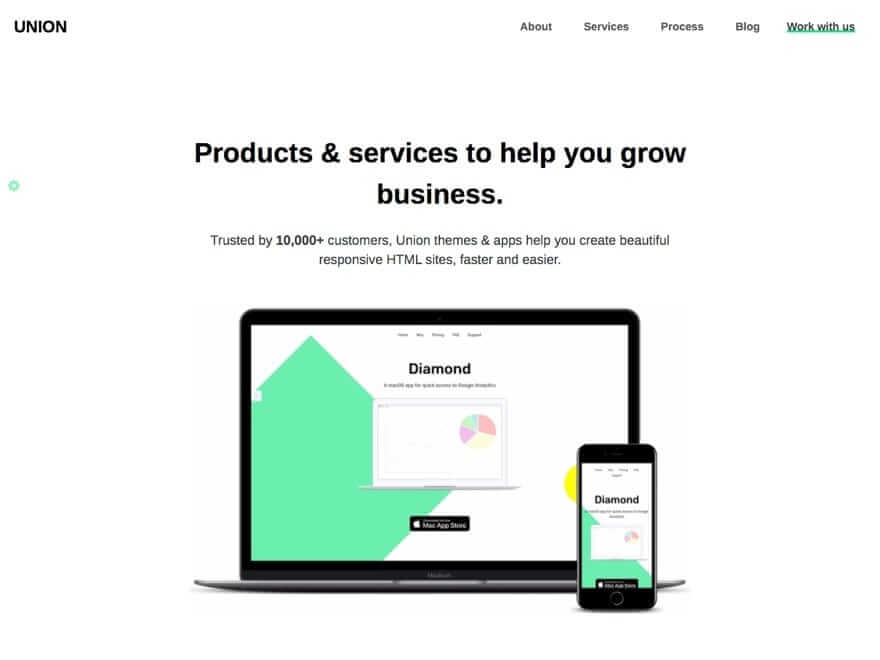 Union Landing Page Template