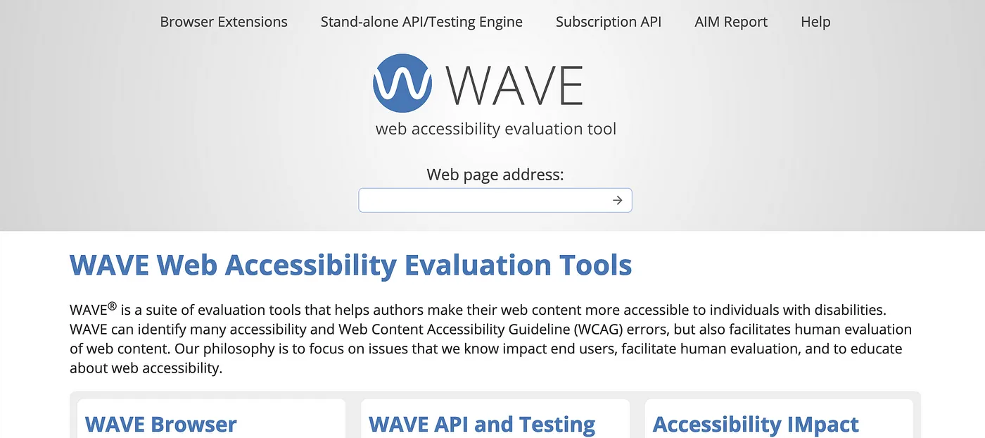 WAVE banner