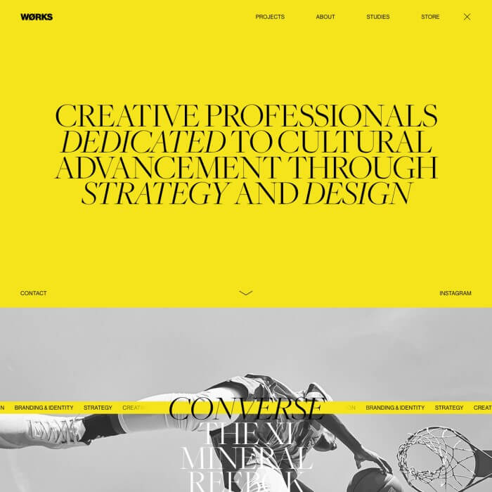WORKS Landing Page