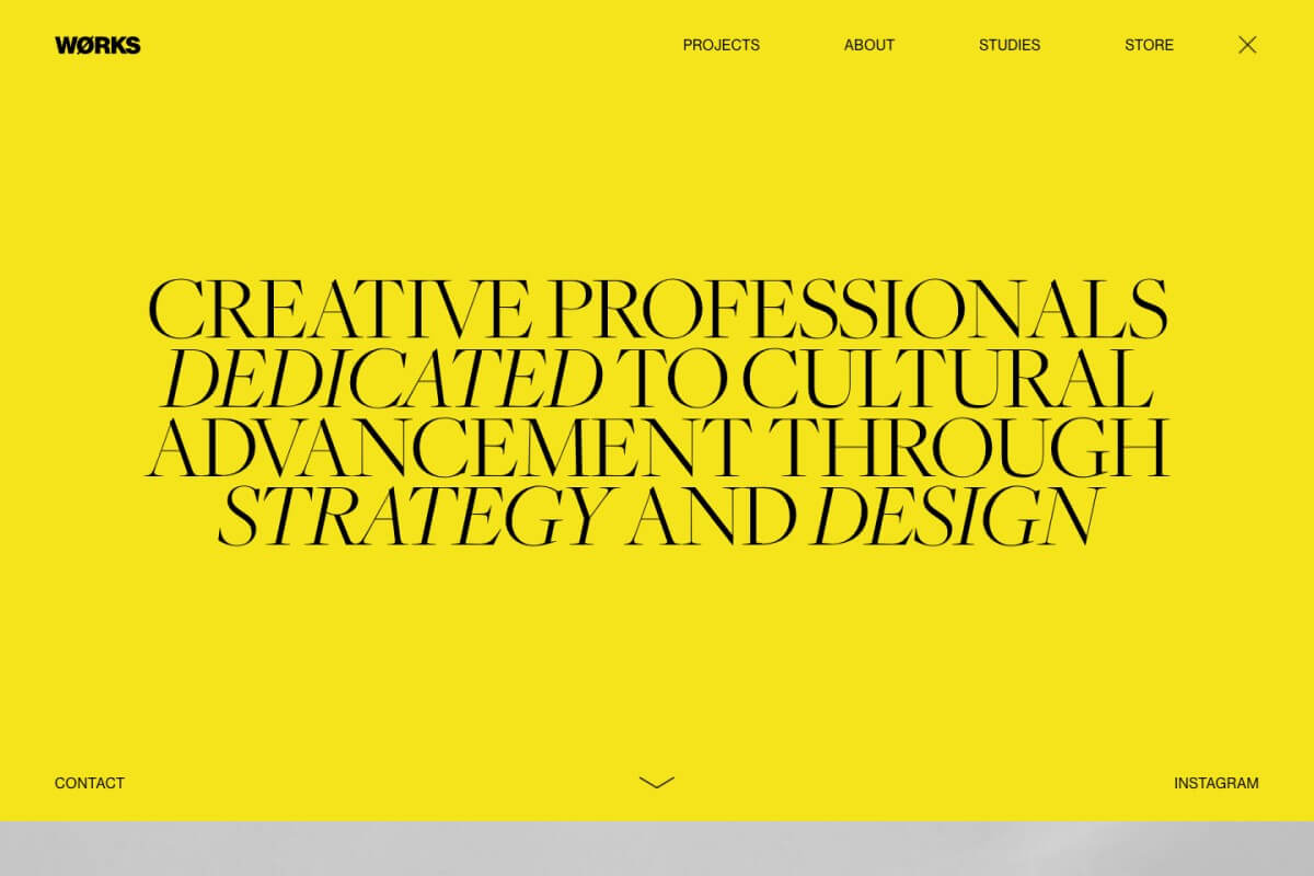 Works Studio Landing Page